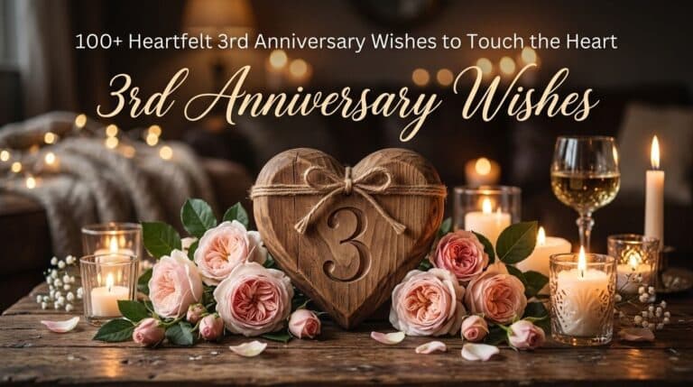 100+ Heartfelt 3rd Anniversary Wishes to Touch the Heart