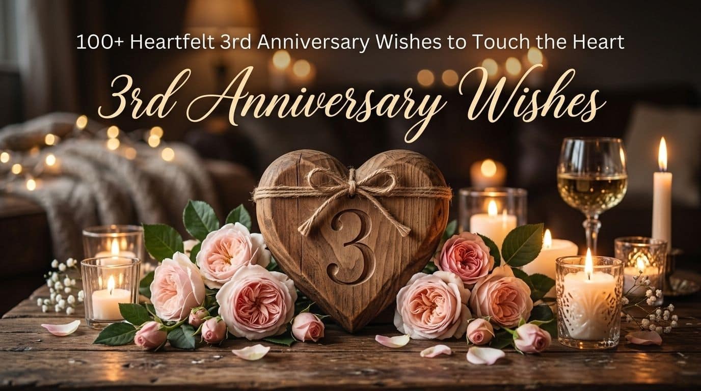 100+ Heartfelt 3rd Anniversary Wishes to Touch the Heart