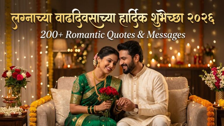 200+ Best Marathi Anniversary Wishes for Husband (2026) Romantic Quotes & Messages