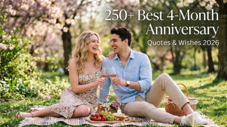 250+ Best 4-Month Anniversary Quotes & Wishes 2026 (Romantic & Sweet)