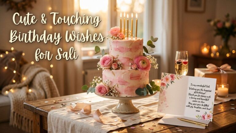 285+ Heartfelt Birthday Wishes for Sali (Sister-in-Law) Cute & Touching Messages 2026