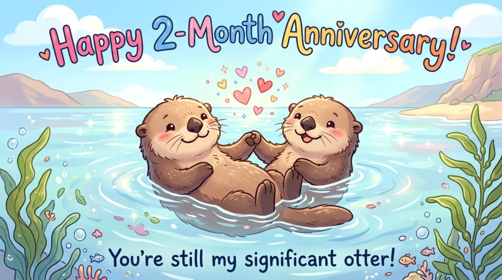 Cute and Funny 2-Month Anniversary Wishes