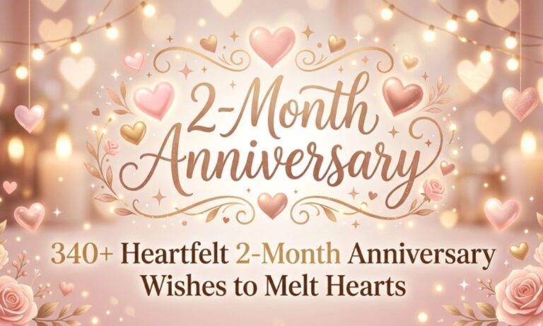 340+Heartfelt 2-Month Anniversary Wishes to Melt Hearts 