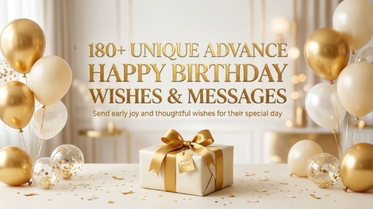 180+ Unique Advance Happy Birthday Wishes & Messages