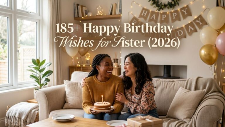 185+ Happy Birthday Wishes for Sister (2026) – Heartfelt Messages & Quotes