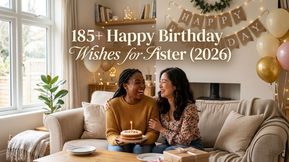 185+ Happy Birthday Wishes for Sister (2026) – Heartfelt Messages & Quotes