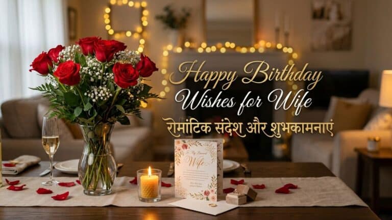 189+ Happy Birthday Wishes for Wife रोमांटिक संदेश और शुभकामनाएं