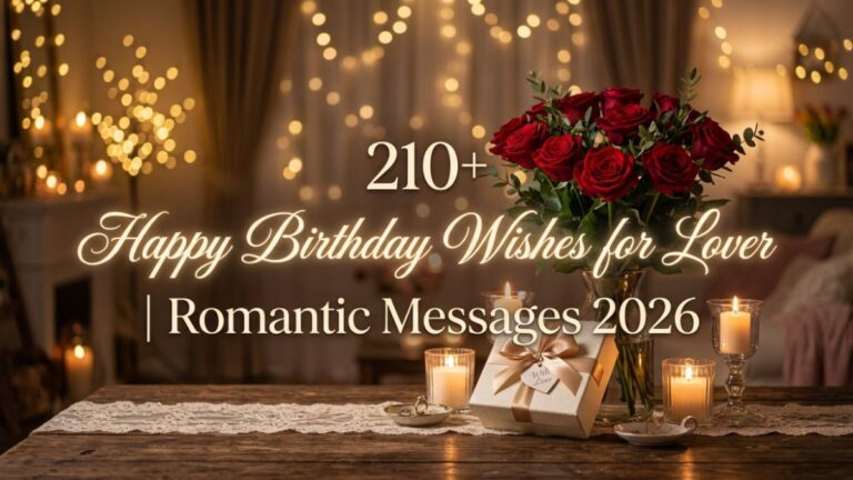 210+ Happy Birthday Wishes for Lover Romantic Messages 2026