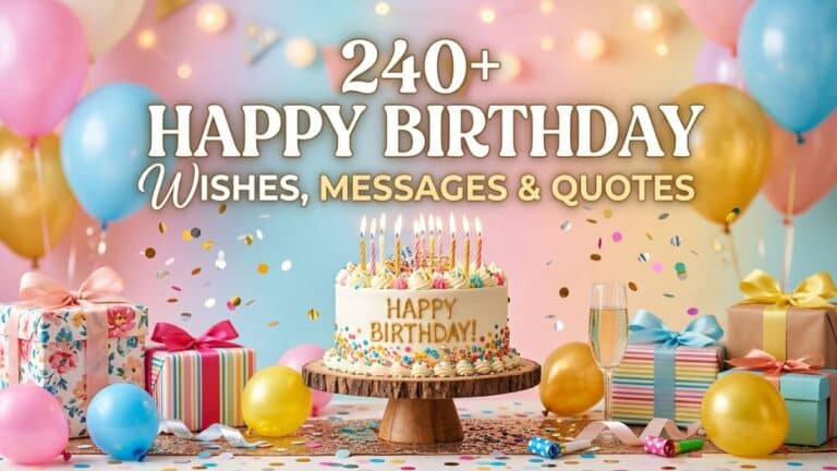 240+ Happy Birthday Wishes, Messages & Quotes in English