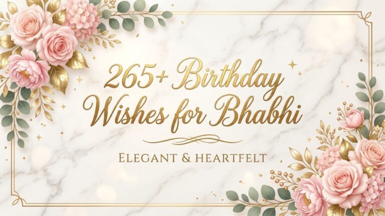 265+ Birthday Wishes for Bhabhi – Best Heartfelt & Funny Messages