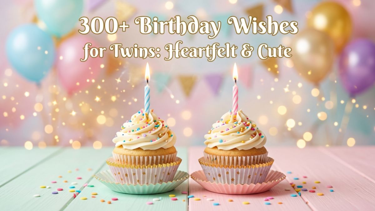 300+ Birthday Wishes for Twins Heartfelt & Cute